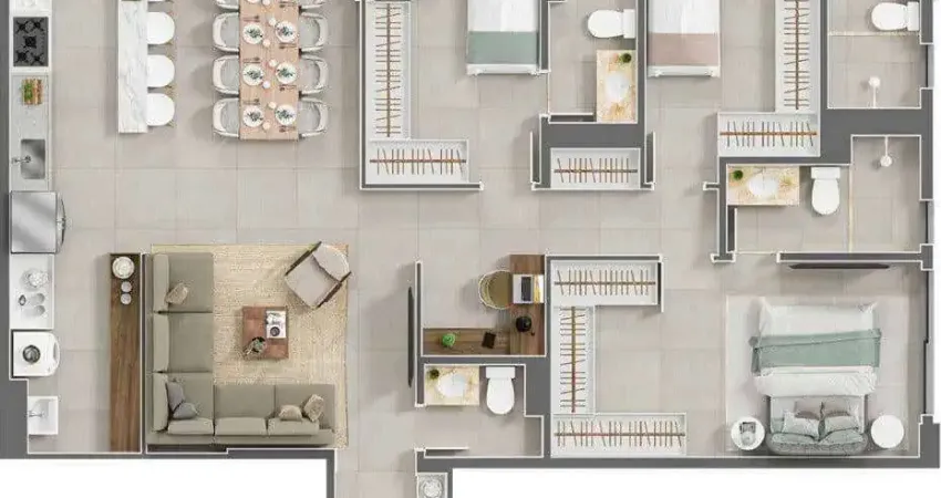 Apartamento com 3 quartos à venda na 12-A, Vila São João, Goiânia