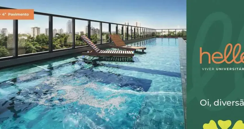 Apartamento Studio Hello Viver - Setor Leste Universitário 37 m²