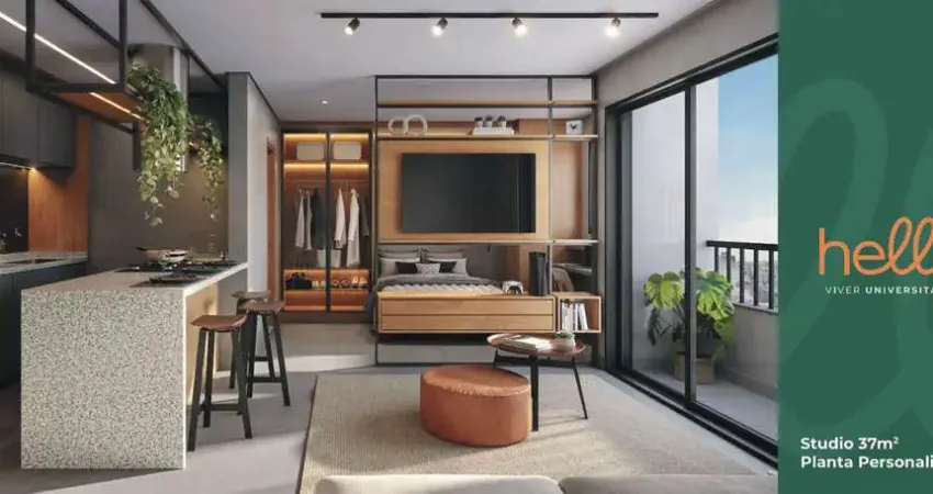 Apartamento Studio Hello Viver - Setor Leste Universitário 37 m²