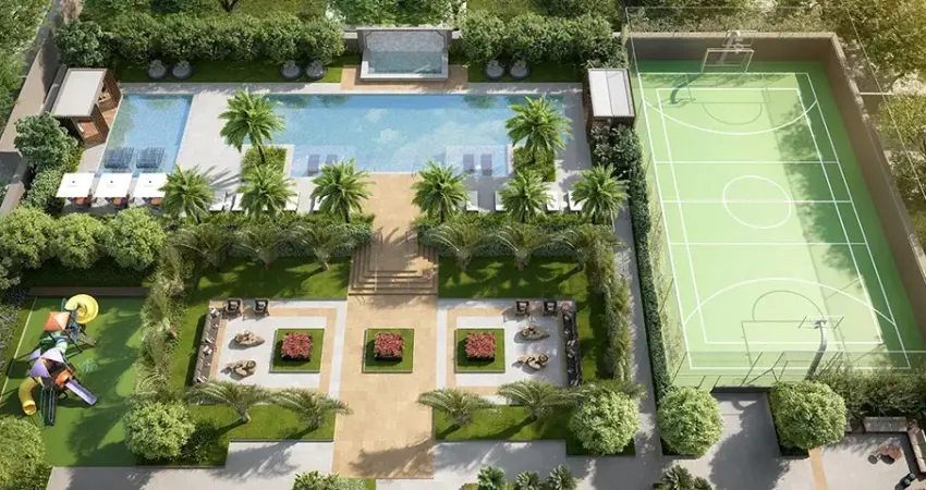 Apto em construção, área de lazer completa, entrega em out/25.