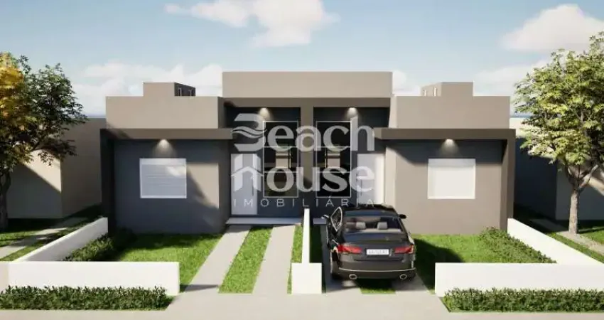 Belissíma casa em construção, bem localizada em nova tramandaí !!!