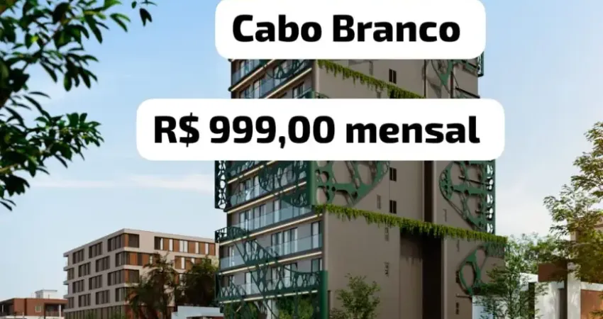 Flats e studios no cabo branco com conforto e sofisticação, pagamento facilitado com mensais de r$ 999,00