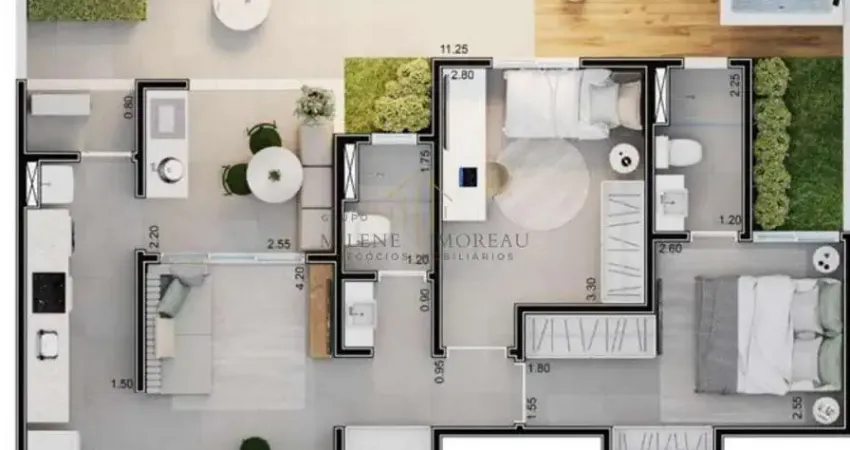 Apartamento na planta à venda no icaraí parque clube em salto/sp