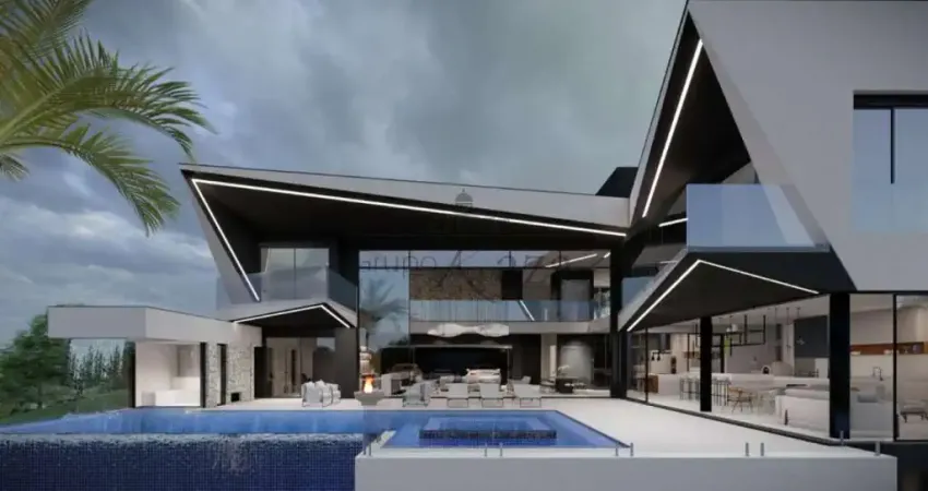 Casa em construção no condomínio alphaville i com 930 mts - terreno 941,68m².