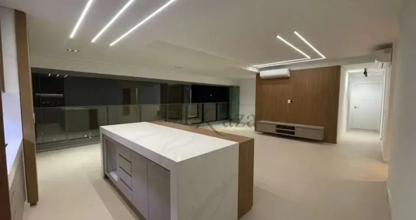 Apartamento locação novo, semi mobiliado, em predio alto padrão parque global 142 m² 3 suites