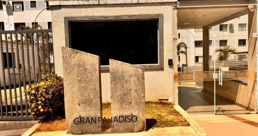 Apartamento confortável de 2 quartos no condomínio gran vitória - paradiso, goiânia!