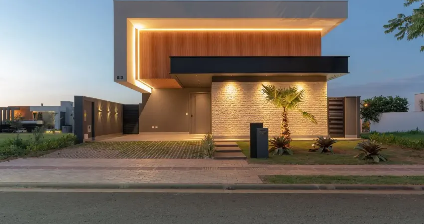 Casa térrea no alphaville 3 com planejados, 3 suítes, energia solar, escritório, gourmet ampplo e piscina aquecida