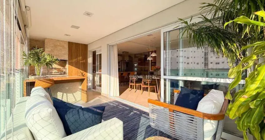 Apartamento mobiliado e decorado no the garden – elegância, conforto e vista exclusiva!