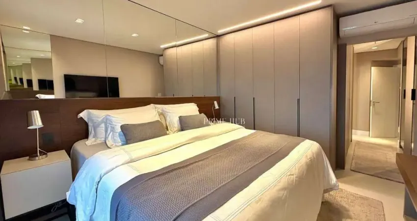 Apartamento sofisticado e mobiliado no edifício deville – centro de alphaville