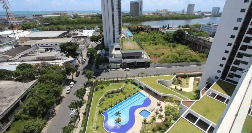 Apartamento para venda ed. aurora trend 2 vagas soltas 80m2 bairro santo amaro, recife-pe