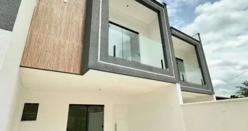 Sobrado novo/altopadrão/116m2/1suíte+2dorm/churrasqueira/retiro - joinville - sc