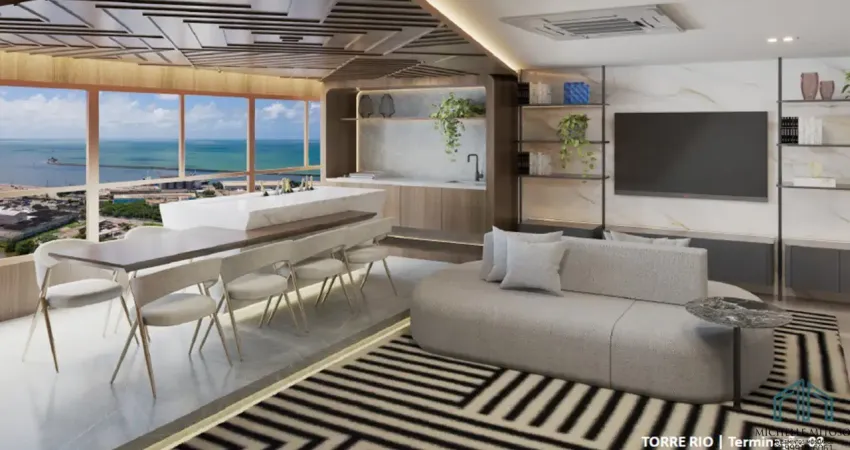 Aurora prince, 5 quartos, 3 suítes,  apartamento vista para o mar, a venda