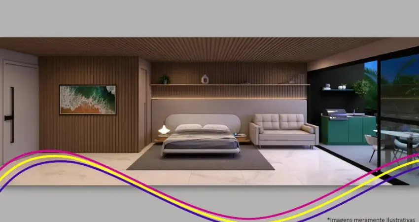 Apartamento 1 quarto, 29m² , praia de muro alto, makai acqua resort