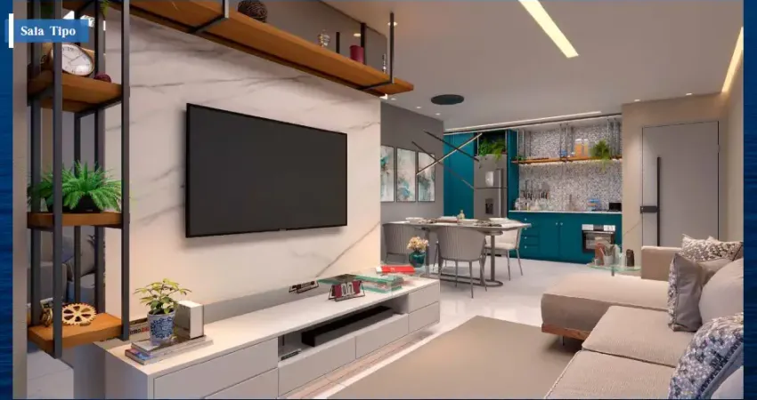 Apartamento 51m² 2 quartos e banheiros (1 suíte), localizado em setúbal