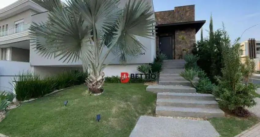 Casa térrea com 3 quartos todos suítes com closet, rica em marcenaria, cond maria josé indaiatuba sp