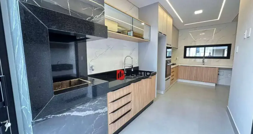 Casa térrea nova,  3 suítes, ambientes planejados no condomínio park gran reserve - indaiatuba/sp