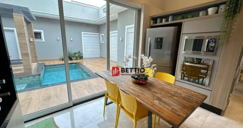 Casa térrea 3 suítes, semi mobiliada, piscina, cond. maria josé, indaiatuba sp