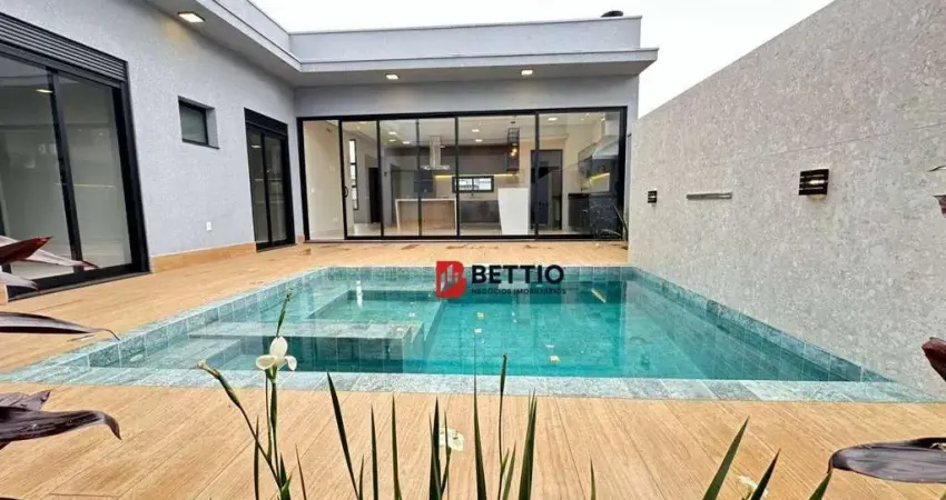 Casa térrea 3 suítes rica em marcenaria, escritório, piscina, condomínio maria josé, indaiatuba sp