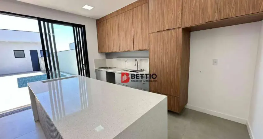 Casa térrea , 3 suítes, piscina e cozinha gourmet cond. jd. piemonte-indaiatuba/sp