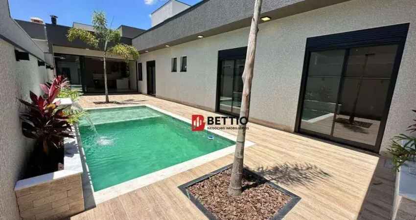 Linda casa térrea a venda, com planejados e piscina - cond. piemonte - indaiatuba/sp