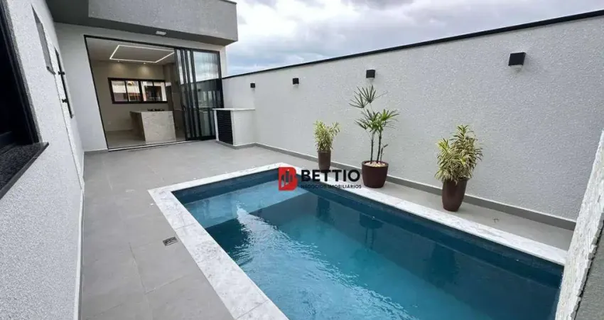Casa térrea, 3 quartos sendo 1 suíte, c/ piscina, cond. park vista real, indaiatuba/sp