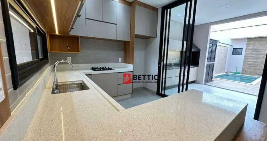 Casa térrea, 3 quartos sendo 1 suíte, c/ piscina, cond. park vista real, indaiatuba/sp