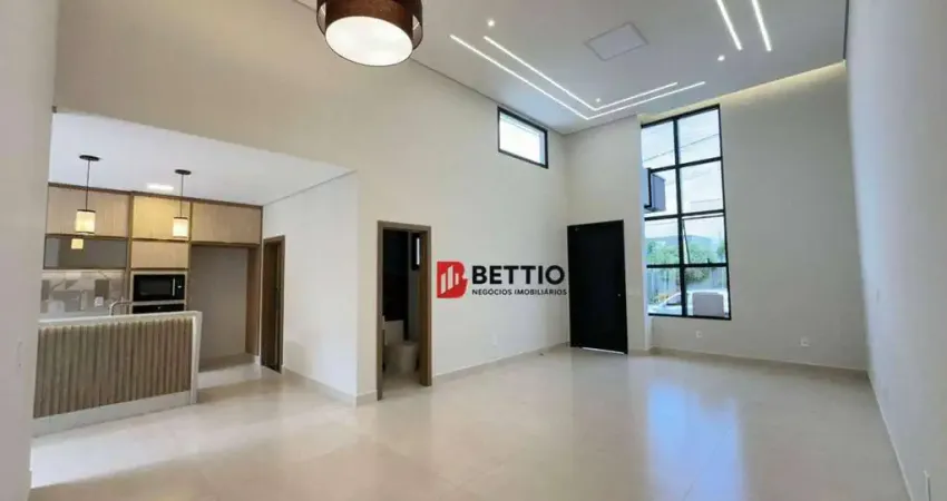 Linda casa térrea, 3 suítes, com planejados, ar condicionado, Condomínio Mantova, Indaiatuba SP