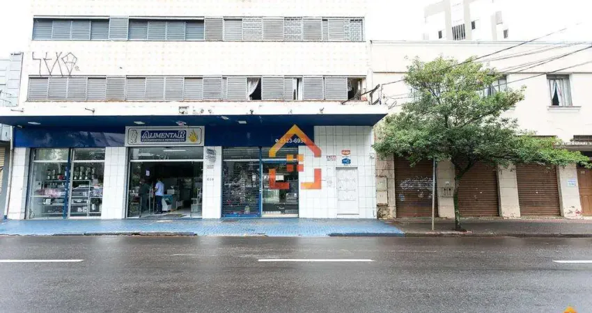 Apartamento mobiliado para locação no edifício benini, com 1 quarto, 37 m² por r$800,00 - centro - londrina, pr