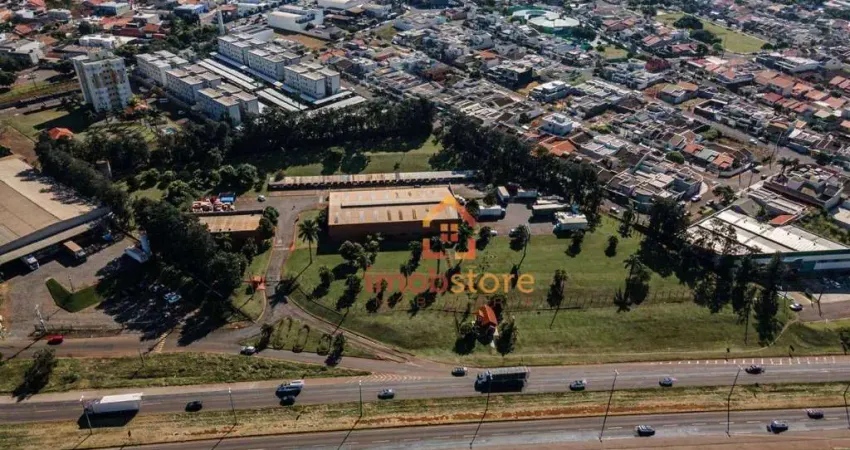 BARRACÃO P/ LOCAÇÃO NA BR369 EM CAMBÉ! Em ótimo estado! Terreno 21.832m², construção com 2.734m² e 4310m² de pátio pavimentado - R$ 49.900/mês