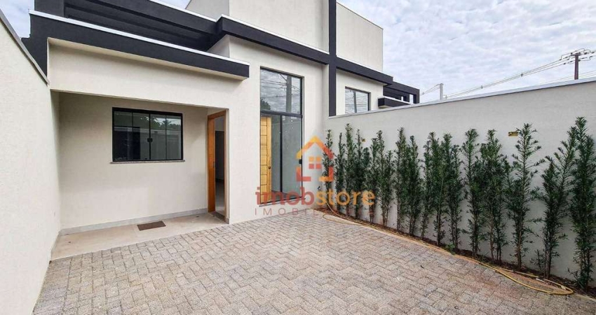 Casa GEMINADA NUNCA HABITADA com 3 dormitórios à venda, 84 m² por R$ 450.000 - Jardim Antares - Londrina/PR