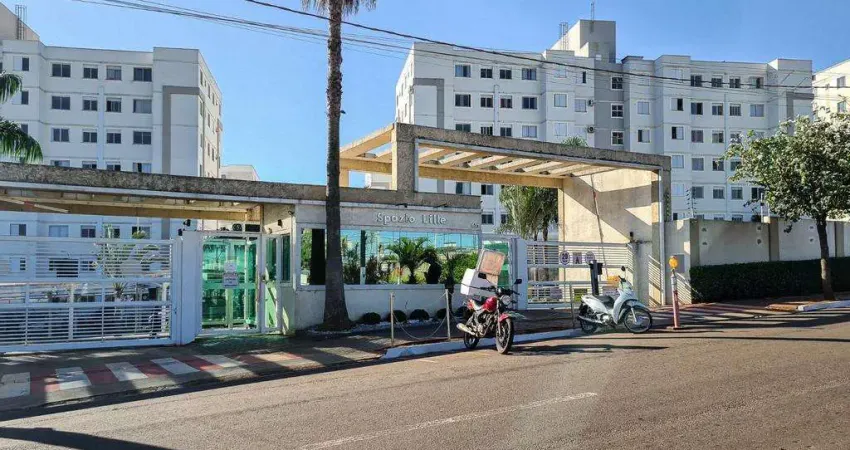 Apartamento para venda no spazio lille, com 2 dormitórios, 46 m² por r$ 220.000 - conjunto farid libos - londrina/pr