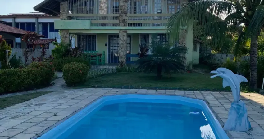 Oportunidade em itamaracá! casa pé na areia, com 704m² de área total, 5 quartos (sendo 2 suítes) e piscina!!!