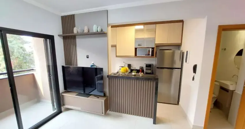 Apartamento mobiliado para venda em ribeirão preto, jardim recreio, 1 dormitório, 1 suíte, 2 banheiros, 1 vaga