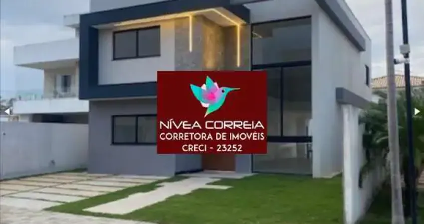 Casa de luxo em condomínio: 4 quartos, 4 suítes, 2 salas, 5 banheiros, 2 vagas de garagem, 259m² - buraquinho, lauro de freitas-ba.