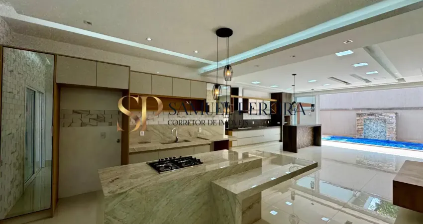 Condomínio do lago 4 suítes + office, sobrado alto padrão de construção - goiânia go