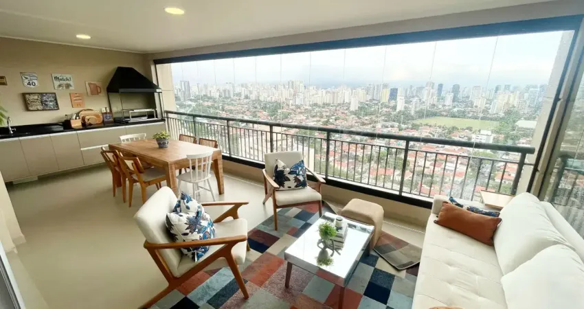 Apartamento de alto padrão para  venda, de 135m2 c/ 3 suites e 3 vagas fixas, lazer clube , na vila olímpia