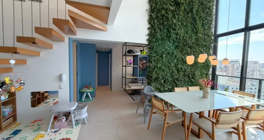 Apartamento  p/ locação de 115m2 c/ 2 suites + mezanino , 2 vagas, lazer completo, vila olímpia