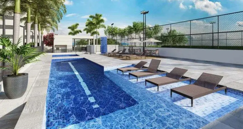 Apto semi mobiliado| academia| piscina| 2 quartos| portaria 24h | ac caução
