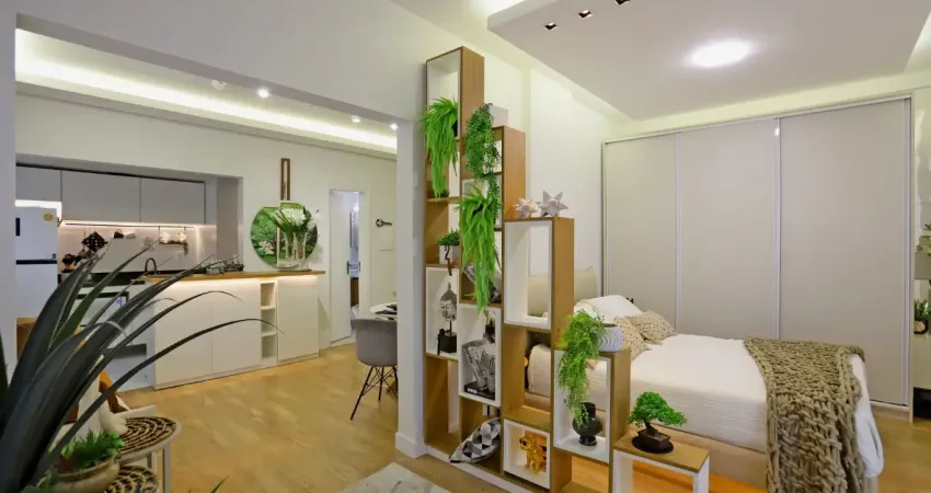 Apartamento garden de 1 dormitório, mobiliado e decorado com 41 m² no centro histórico!