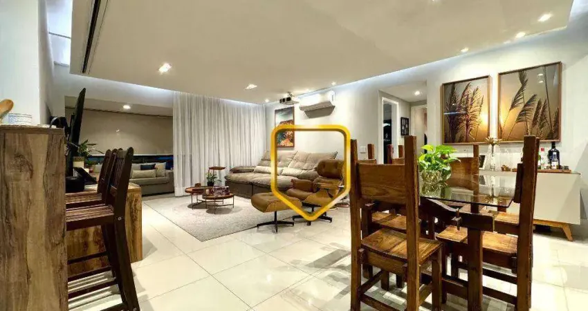 Apartamento reserva jardim sala ampliada ficando com 2 quartos à venda, 96 m² por r$ 1.100.000 - barra olímpica