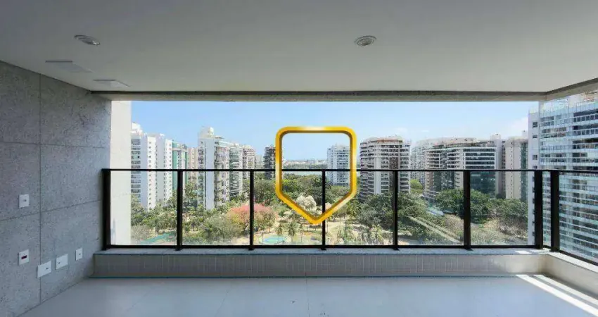Be península apartamento com 3 suítes à venda, 108 m² por r$ 2.100.000 - barra da tijuca - rio de janeiro/rj
