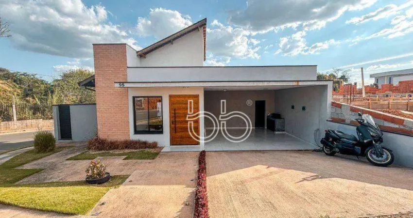 Casa com 3 dormitórios à venda, 157 m² por r$ 1.290.000,00 - condomínio residencial evidências - indaiatuba/sp