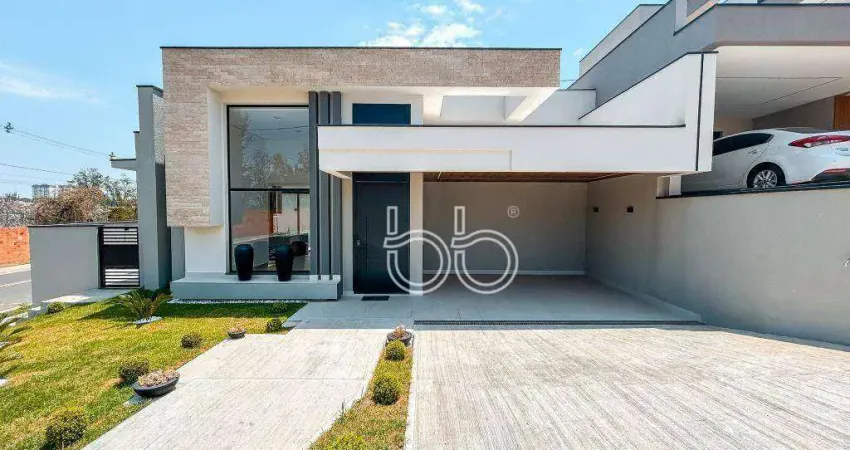 Casa com 3 dormitórios à venda, 204 m² por r$ 1.850.000,00 - condomínio gran reserve - indaiatuba/sp