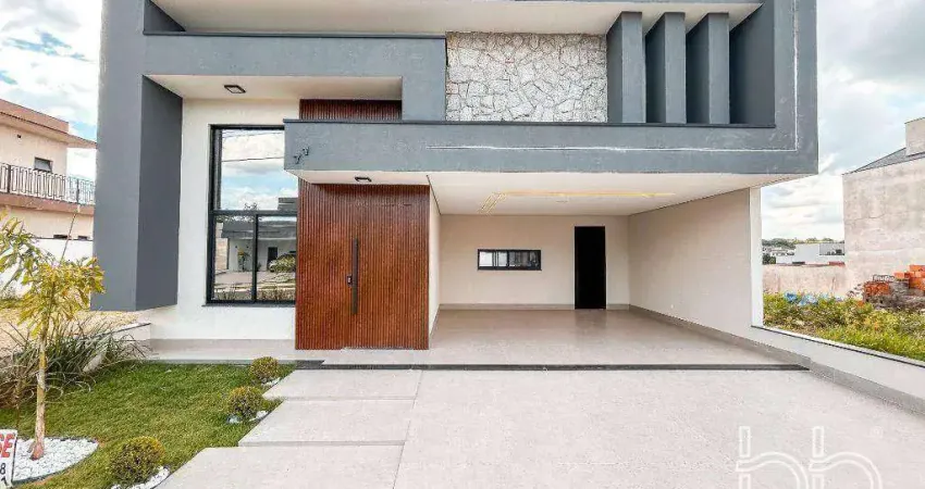 Casa com 3 dormitórios à venda, 205 m² por r$ 1.650.000,00 - condomínio gran reserve - indaiatuba/sp