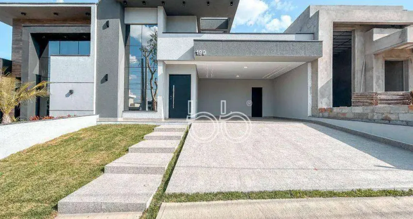 Casa com 3 dormitórios à venda, 210 m² por r$ 1.890.000,00 - condomínio piemonte - indaiatuba/sp