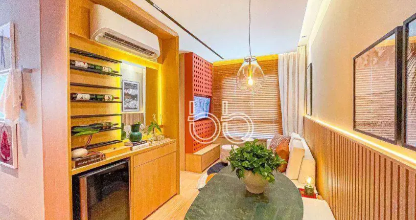 Apartamento com 2 dormitórios à venda, 39 m² por r$ 353.000,00 - condomínio izzi residence - indaiatuba/sp