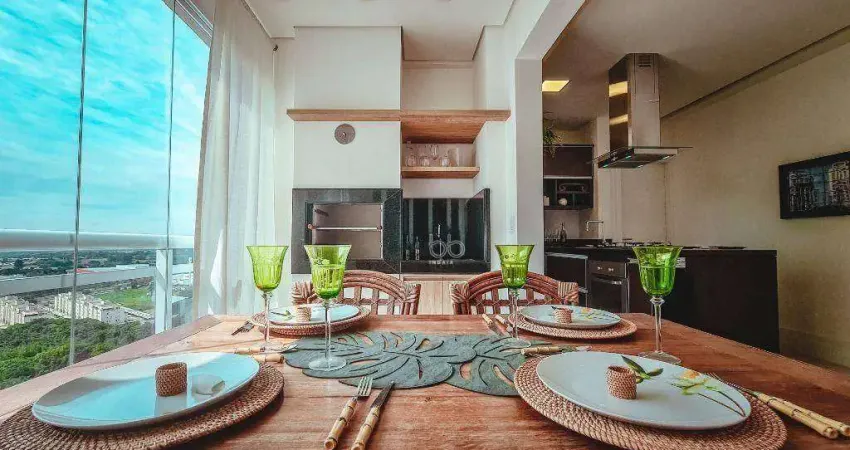 Apartamento com 1 dormitório à venda, 73 m² por r$ 800.000,00 - condomínio sky towers home - indaiatuba/sp