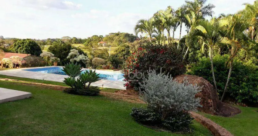 Chácara com 4 dormitórios à venda, 10000 m² por r$ 5.100.000 - condomínio recanto dos pássaros - indaiatuba/sp