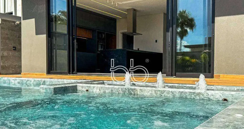 Casa com 3 dormitórios à venda, 311 m² por r$ 3.599.000,00 - condomínio jardim paradiso - indaiatuba/sp