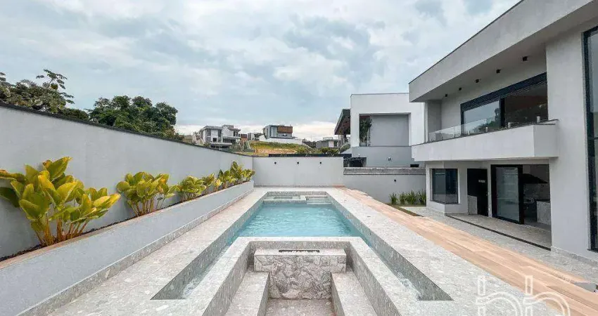 Casa com 3 dormitórios à venda, 387 m² por r$ 4.545.000,00 - condomínio villa dos pinheiros - indaiatuba/sp